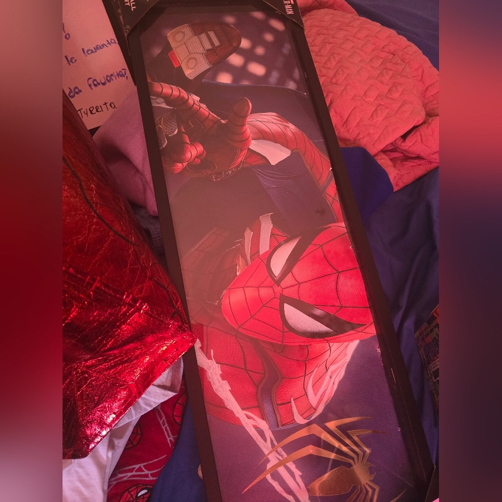 Marvel Spider-Man Vibrant Red and Blue Poster